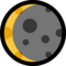 Waning Crescent Moon emoji on Microsoft